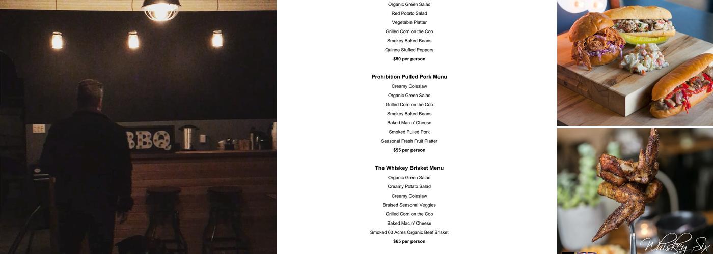 Whiskey Six BBQ - Renfrew Menu