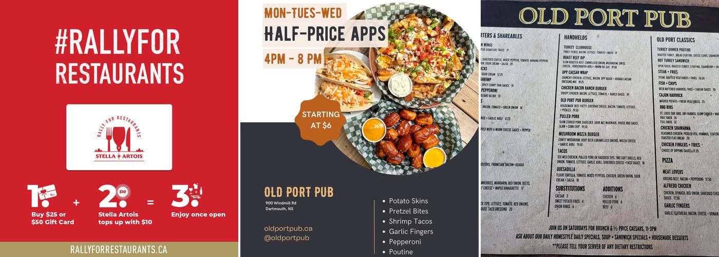 Old Port Pub & Grill Menu