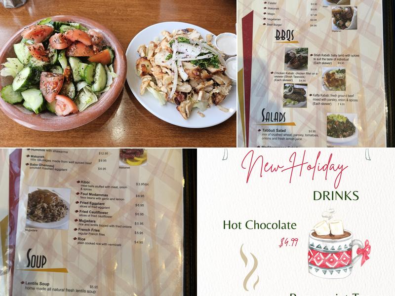 Tarboosh Restaurant Menu