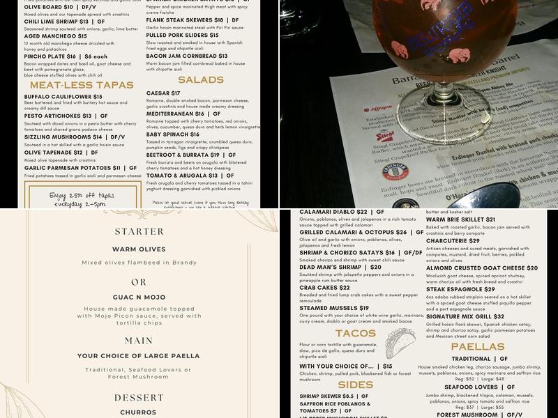Barra Fion Menu