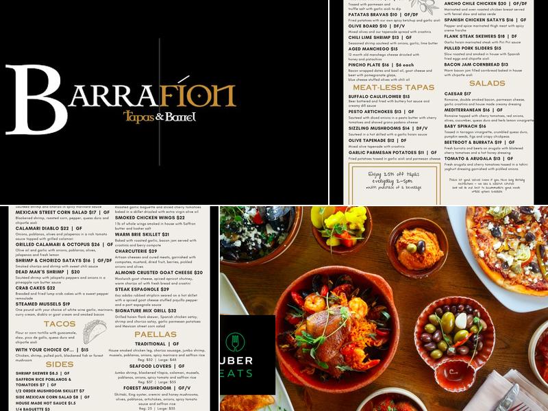 Barra Fion Menu