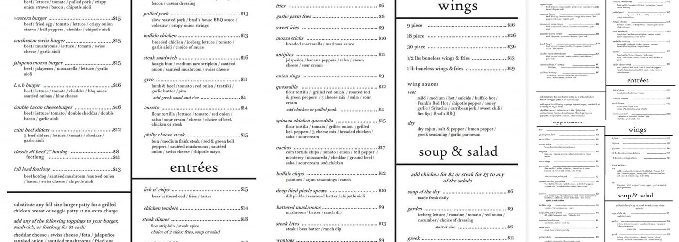 The Chill Menu