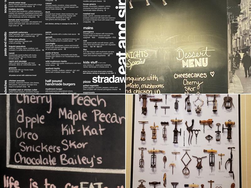 Strada West Menu