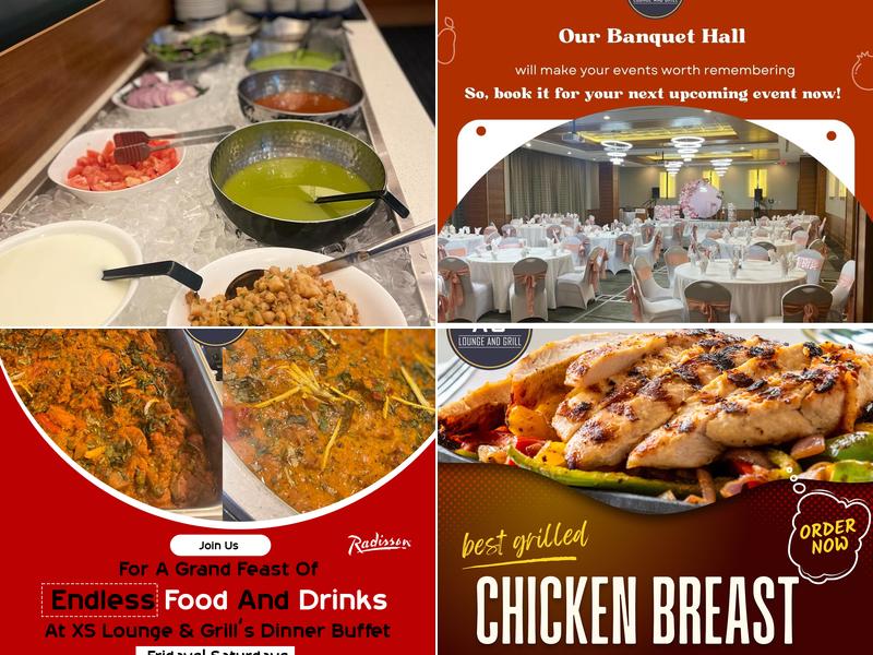 XS Lounge and Grill Menu