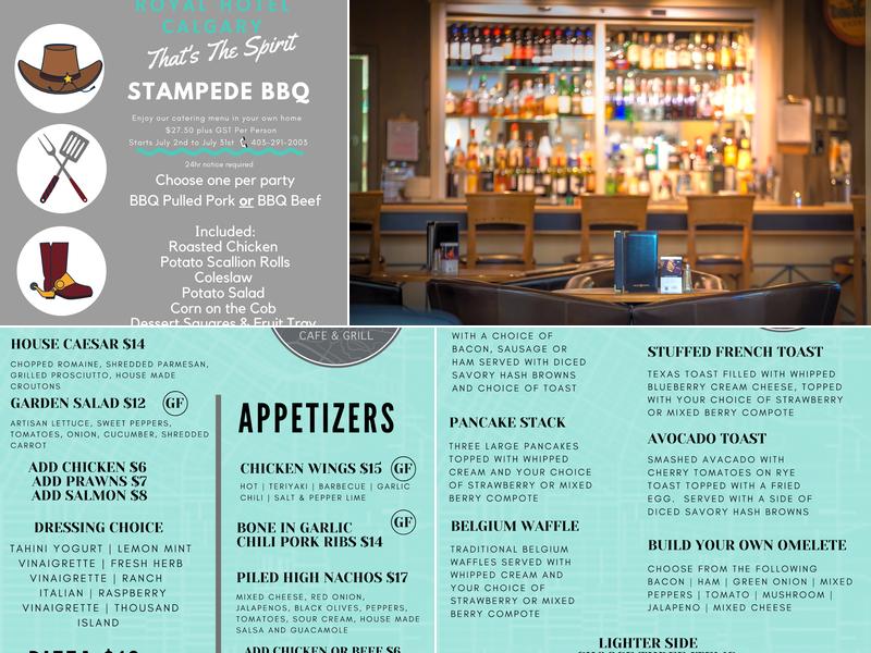Steels Cafe and Grill Menu
