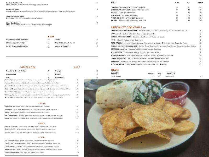 Wolfgang Puck Kitchen + Bar Menu