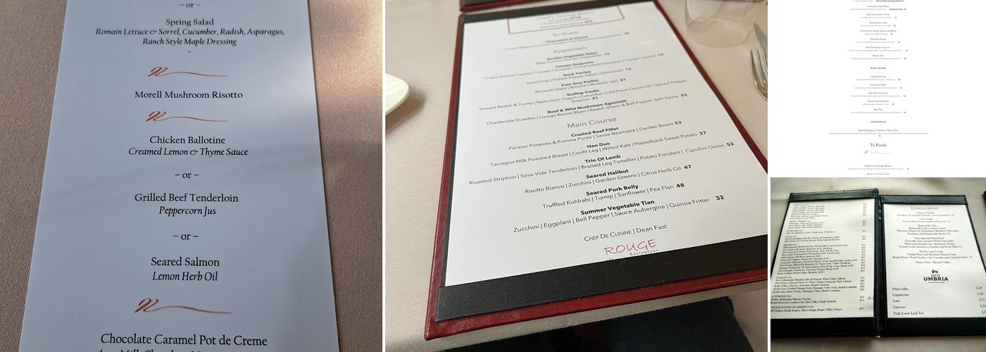 Rouge Menu