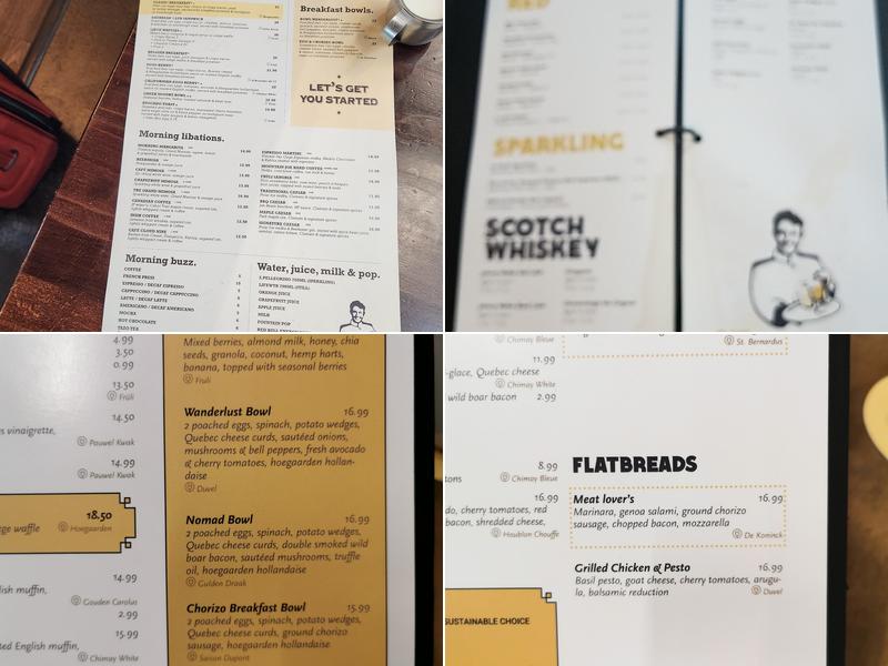 Belgian Beer Cafe Menu