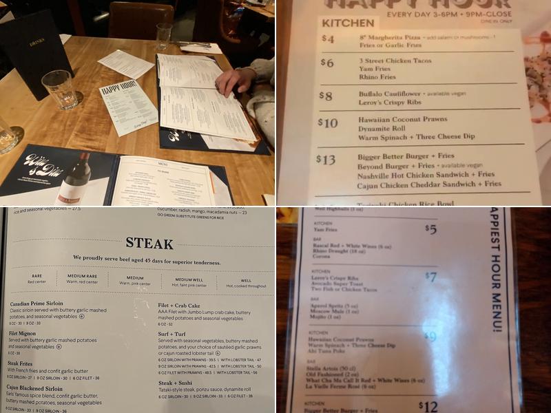 Earls Kitchen + Bar Menu
