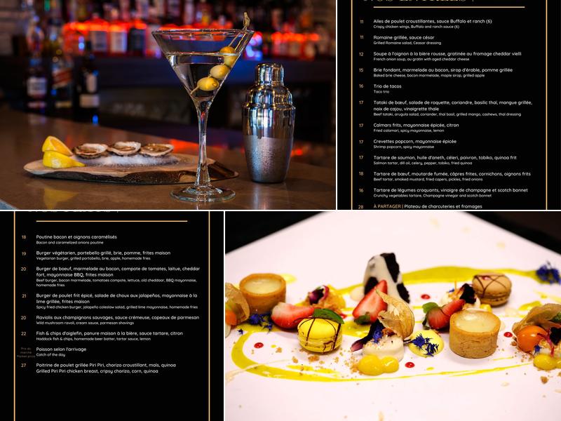 Bistro Martini Grill Menu