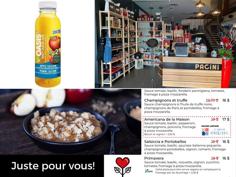 Pacini Saint-Hyacinthe Menu