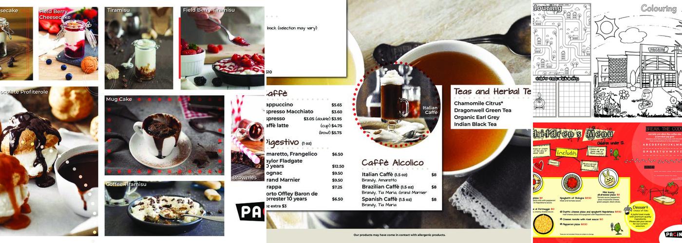 Pacini Menu