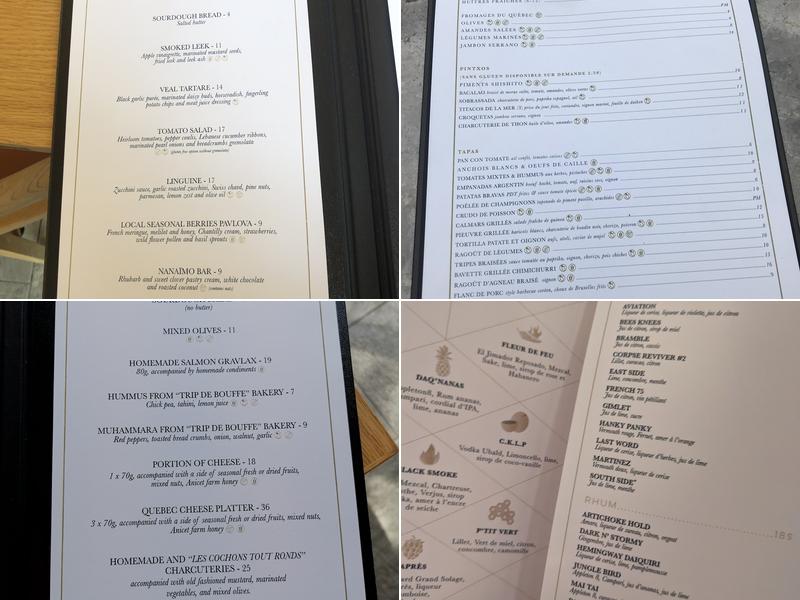 Perles et Paddock Menu
