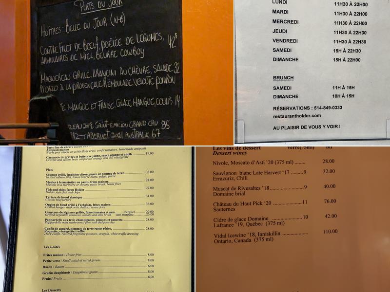Holder Menu