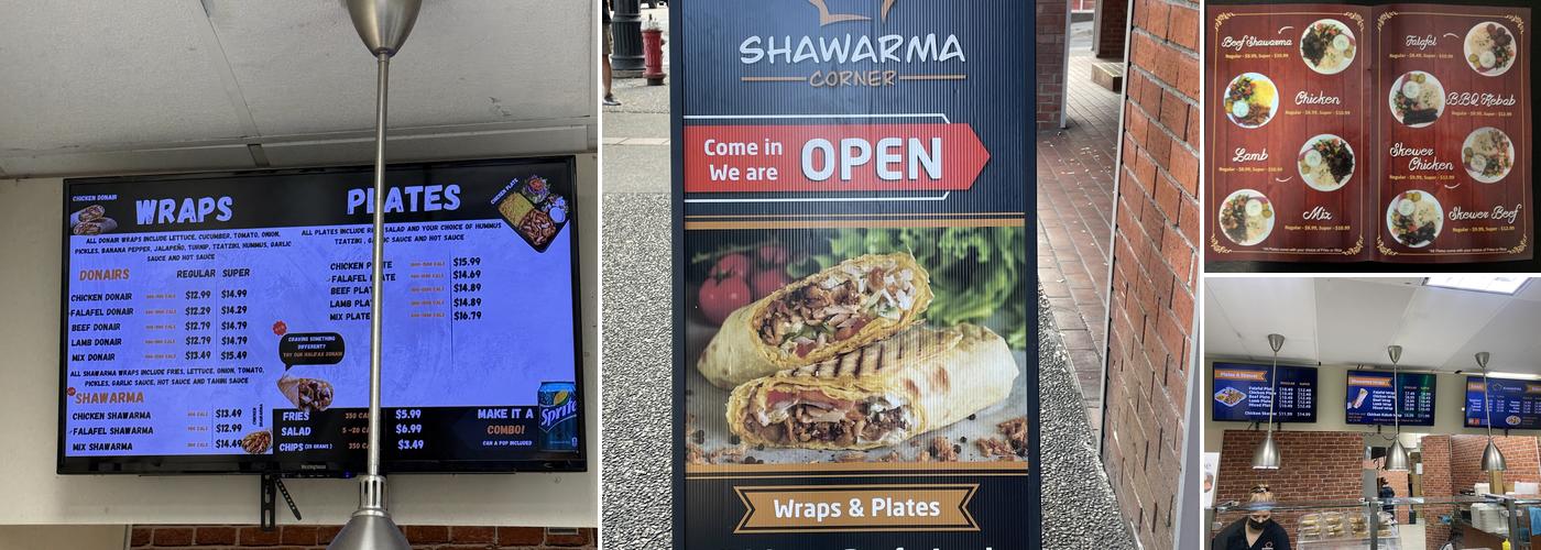 Shawarma Corner Menu