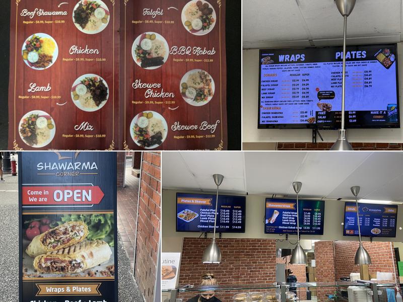 Shawarma Corner Menu