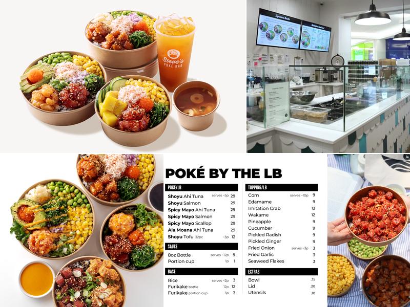 Steve's Poké Bar Menu