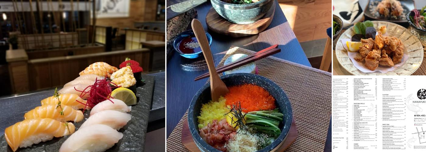 Hanayuki Sushi Menu