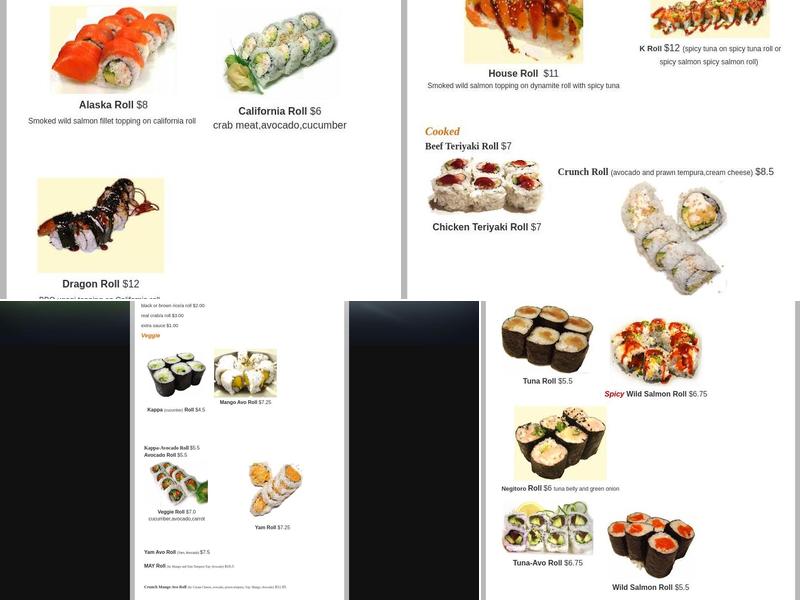 Sushi Boss Menu