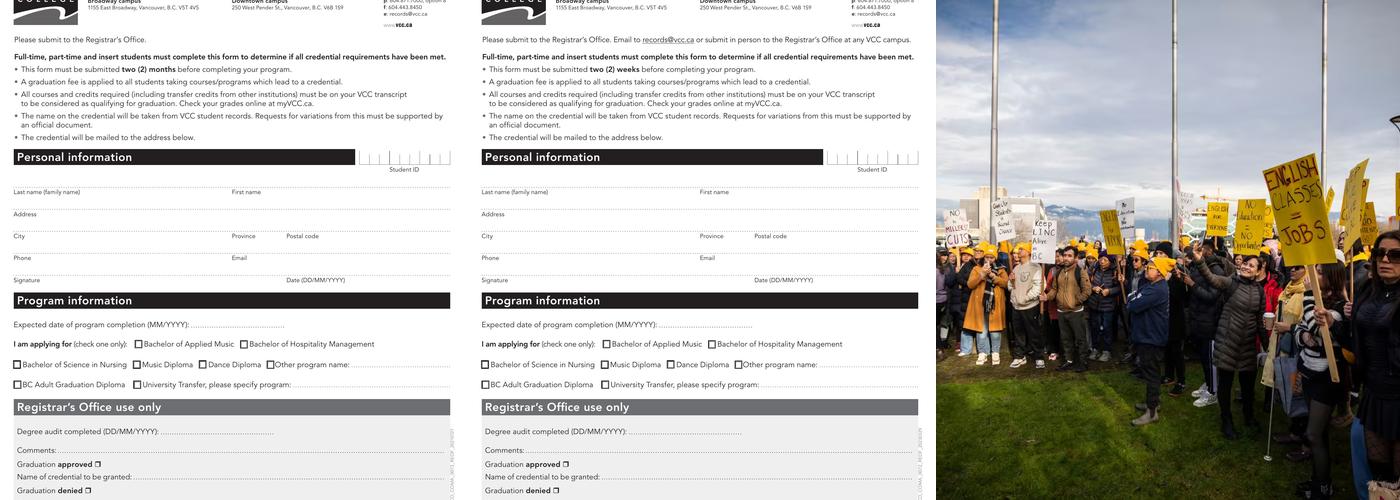 VCC - Broadway Campus Menu
