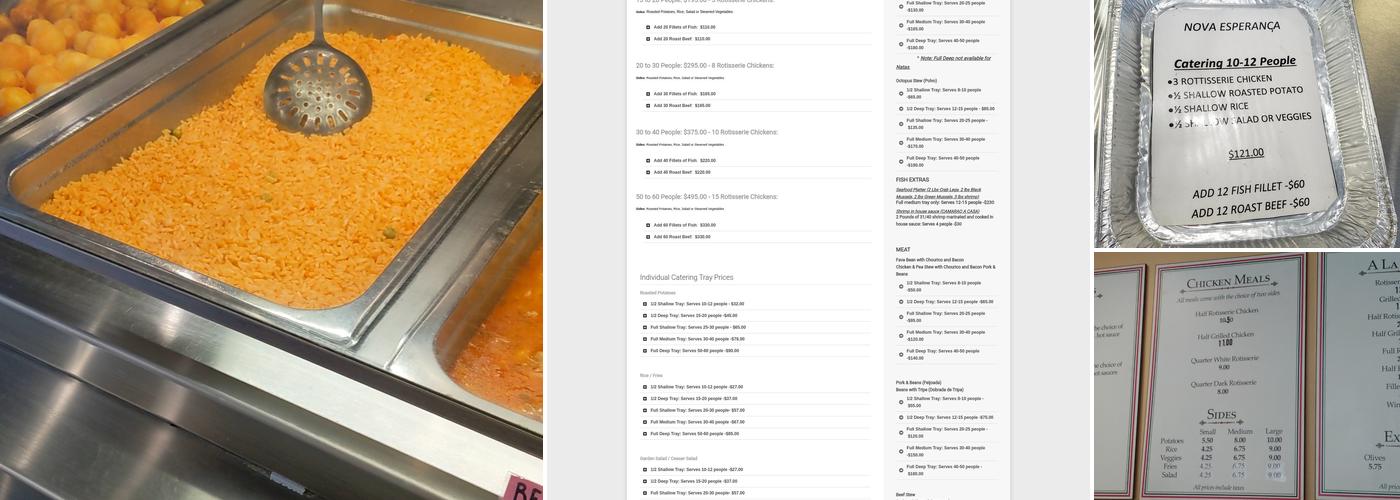 Churrasqueira Nova Esperanca Menu