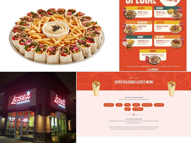 Lazeez Shawarma Menu