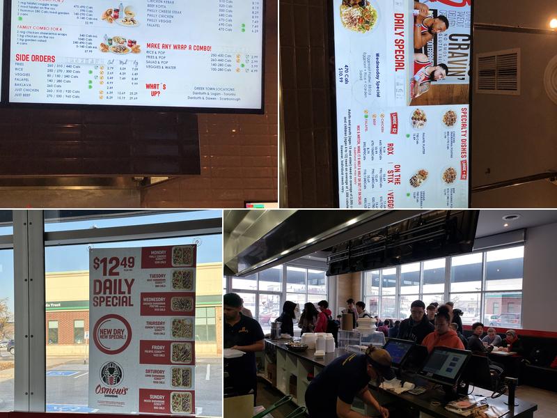 Osmow's Shawarma Menu