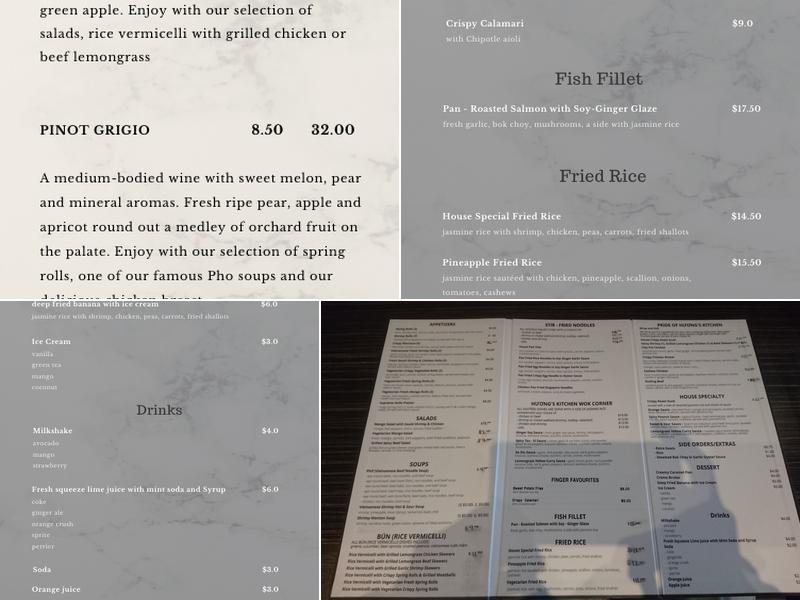 Huong's Kitchen Menu