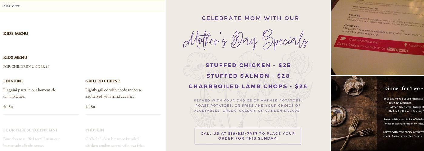 Creekside Kitchen Menu