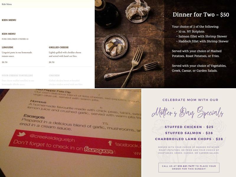 Creekside Kitchen Menu