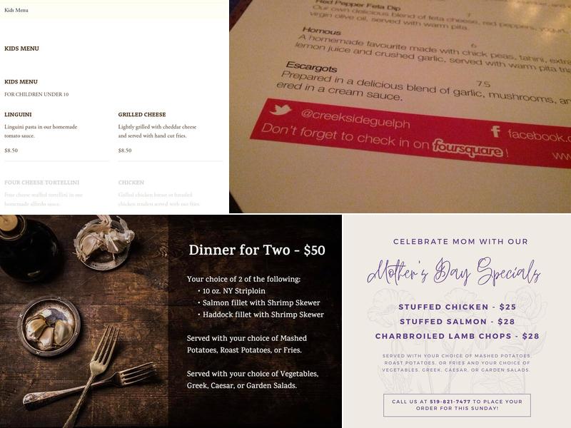 Creekside Kitchen Menu