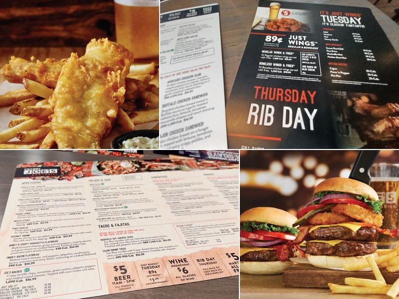 Crabby Joe's Bar • Grill Menu