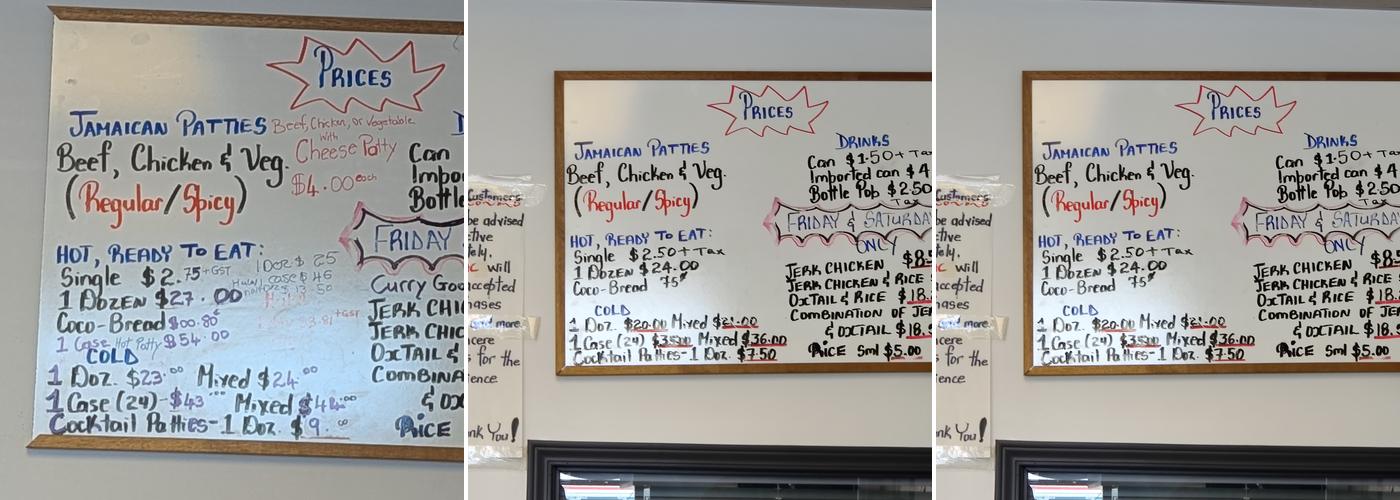 Lloyd's Patty Plus Menu