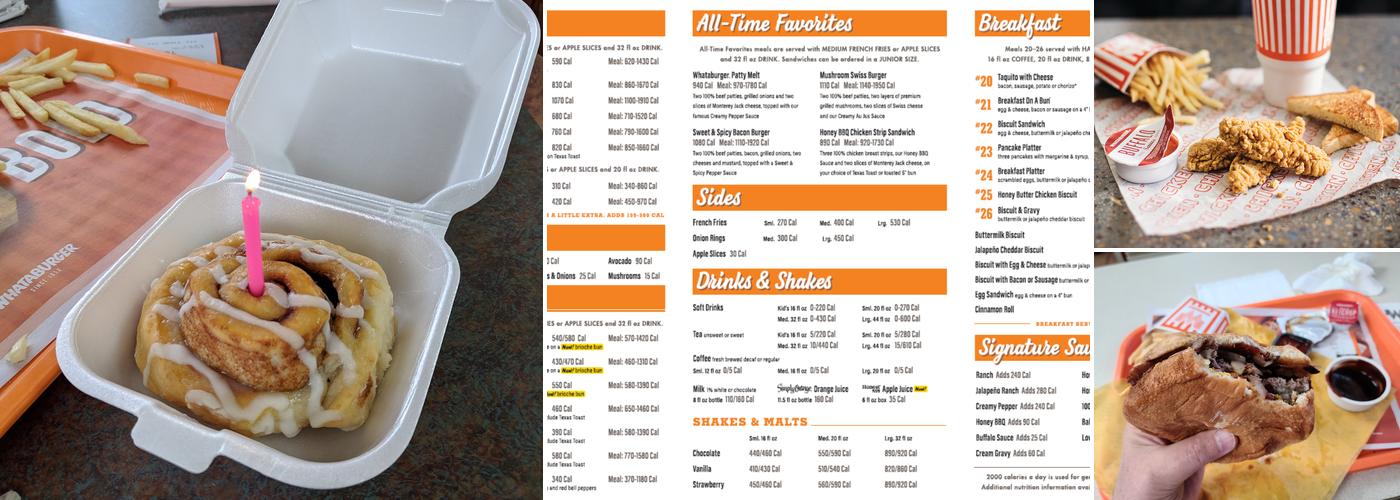 Whataburger Menu
