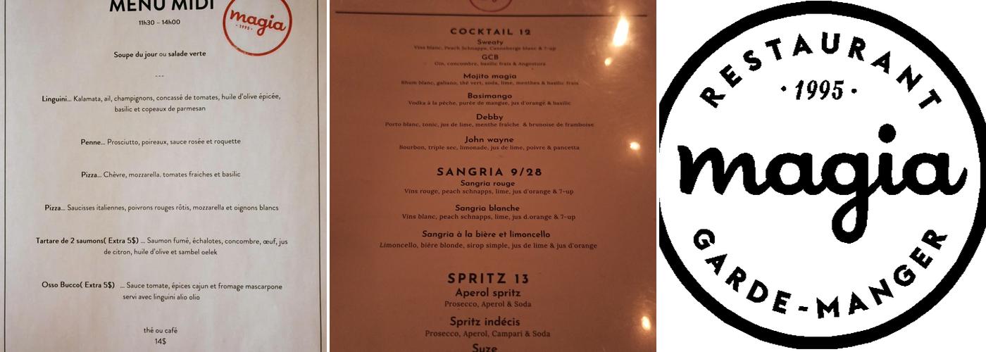 Magia Restaurant & Garde-Manger Menu