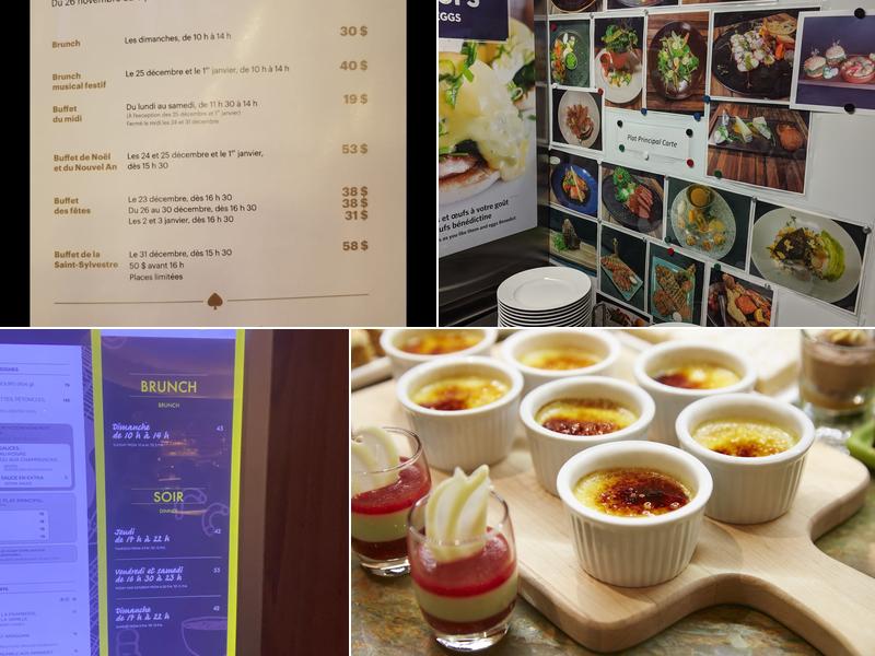 Pavillon 67, buffet gourmand Menu