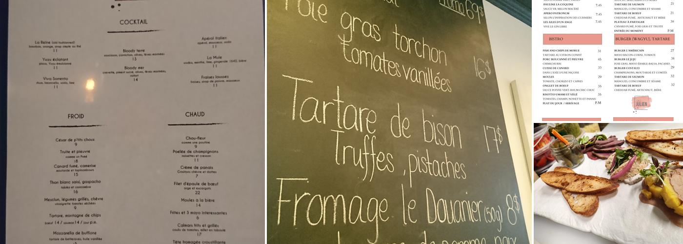 Chez Julien Menu