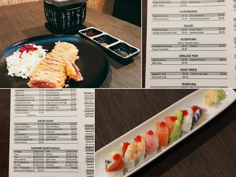 Hyack Sushi Menu
