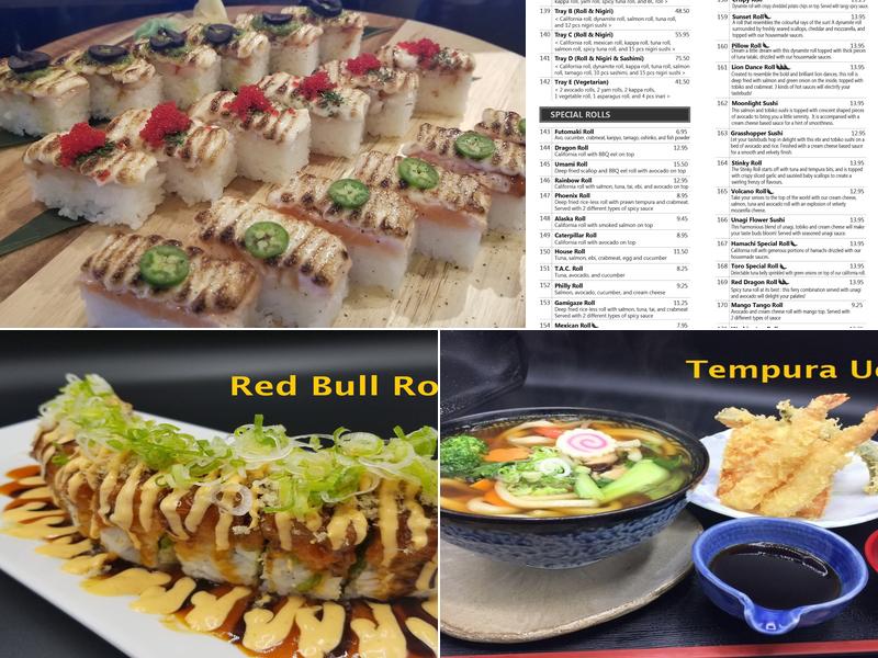 Red Shiso Sushi Menu