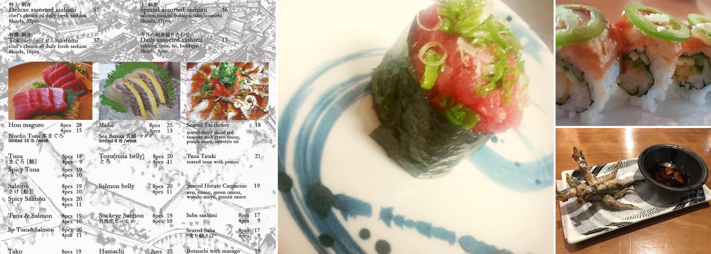 Sushimoto Menu