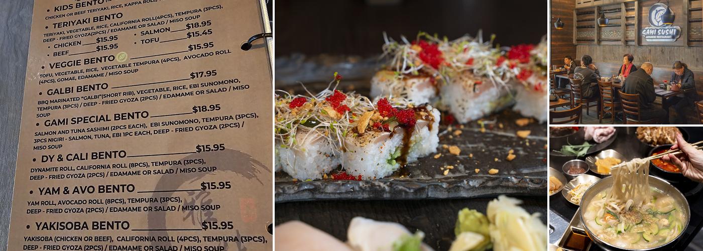 GAMI SUSHI Menu