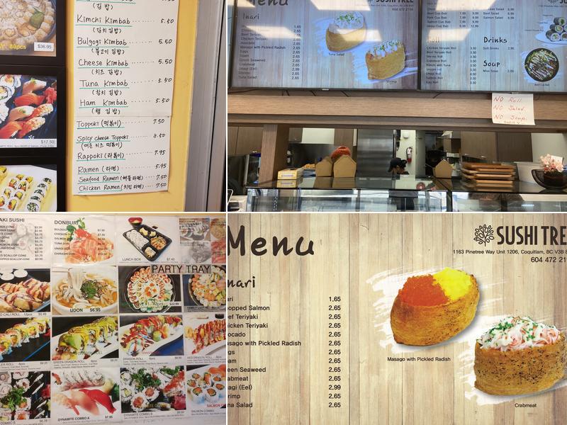 Sushi Tree Menu