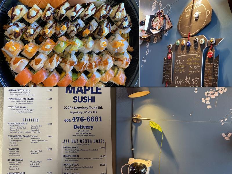 Maple Sushi Menu