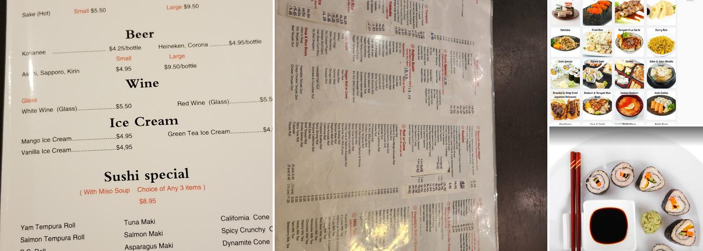 Kojima Sushi Menu