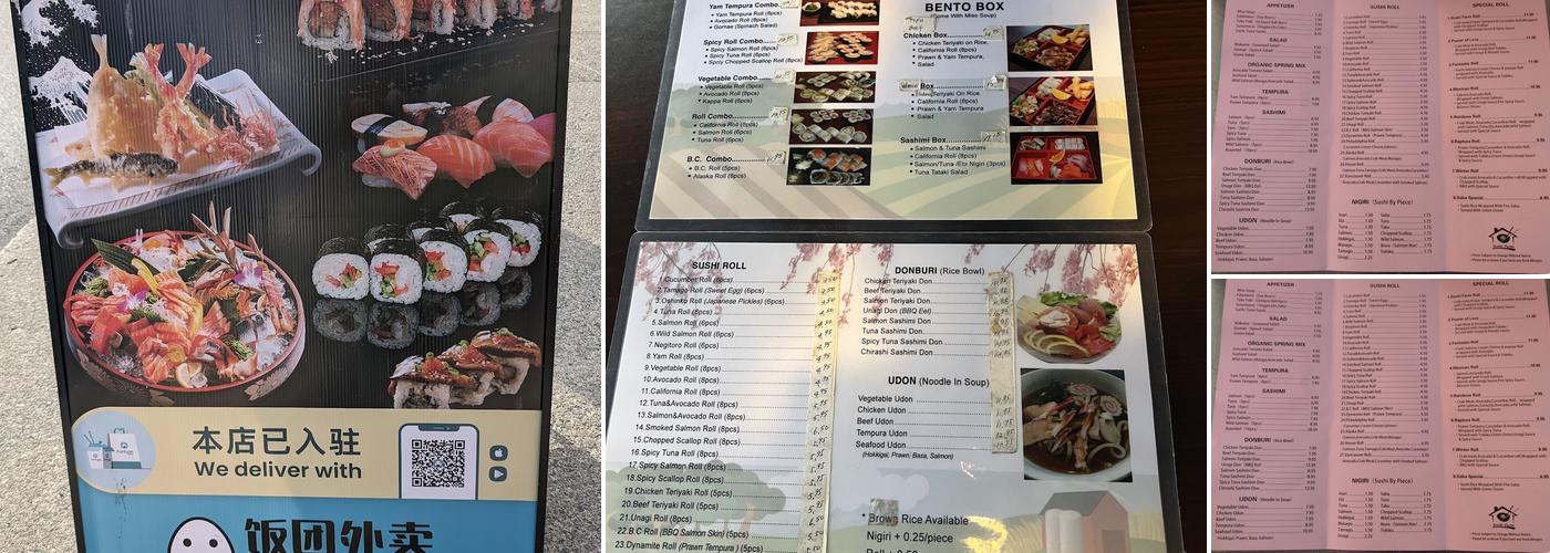 Sushi Farm - Authentic Sushi and Japanese Cuisines Menu