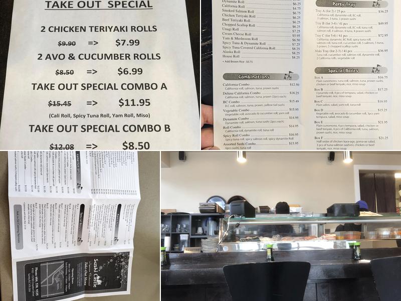 Sushi Castle Menu