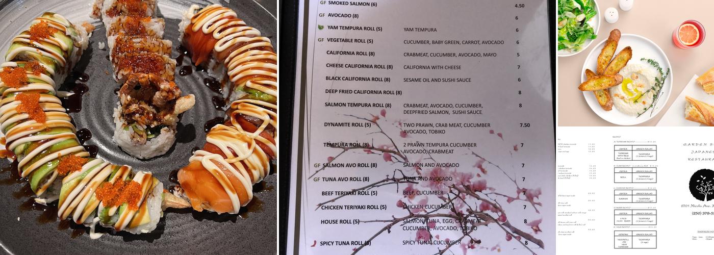 Garden Sushi Menu