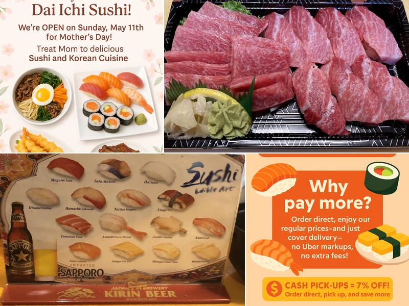 Dai Ichi Sushi Japanese Restaurant Menu