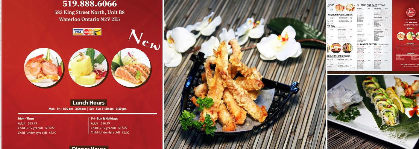 Ye's Sushi Waterloo Menu