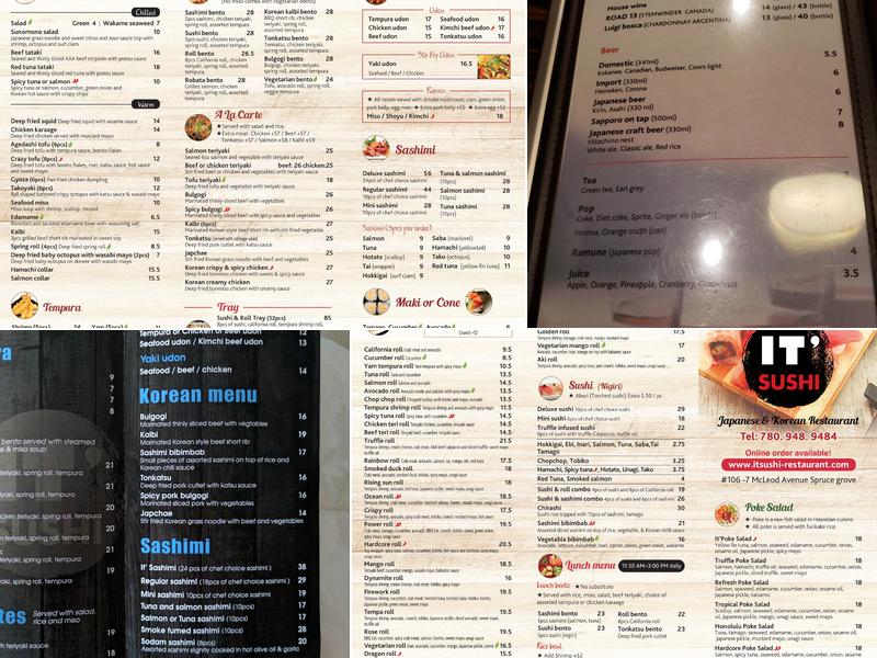 It' Sushi Menu